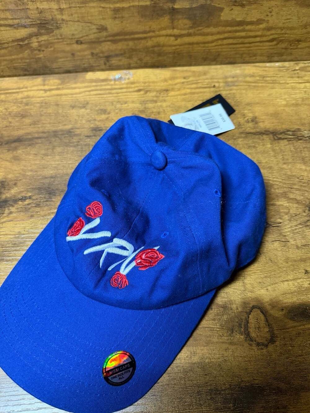 YRN Yung Rich Nation Roses Dad Hat Blue